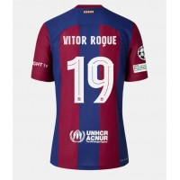 Stroje piłkarskie Barcelona Vitor Roque #19 Koszulka Podstawowej 2023-24 Krótki Rękaw